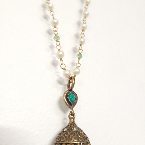 Lovely Ivory Rustic Beaded Tassel with Rhinestone, - Picture 8 of 15